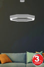 Octagon (Grey Case, Yellow Light) Led Modern Led Chandelier - Swordslife