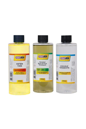 Oil Paint Set Auxiliary Materials 3 X 250