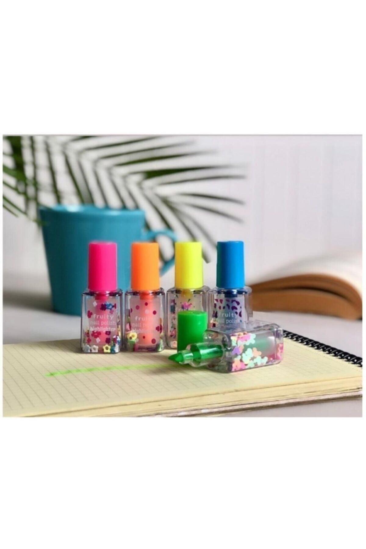 Nail Polish Shaped Highlighter Set of 5 Nail Polish