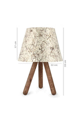 Olive Branch Fabric Headboard Wooden Leg Lampshade 2-Set - Swordslife