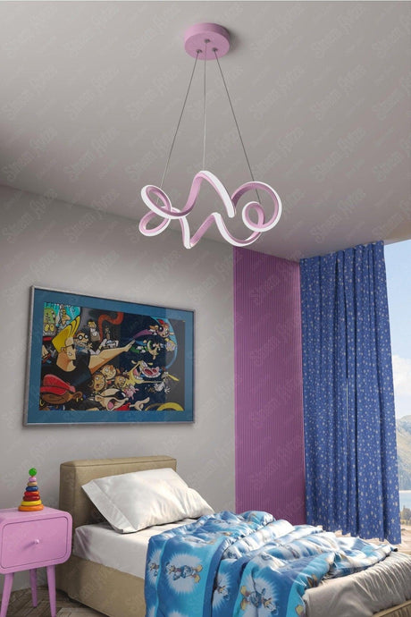 Olivia Pink Modern Ultra Daylight Led Pendent Led Chandelier - Swordslife