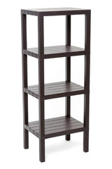 Ombeg 4-Tier Wood Look Plastic Shelf