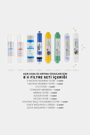 Open Case Water Purifier 8 Filter