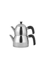 Optima Burçak Steel Teapot Black - Swordslife