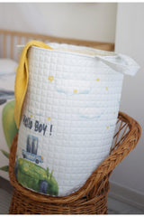 Organic Cotton Baby Toy And Laundry Basket - Car And Star Themed - Swordslife