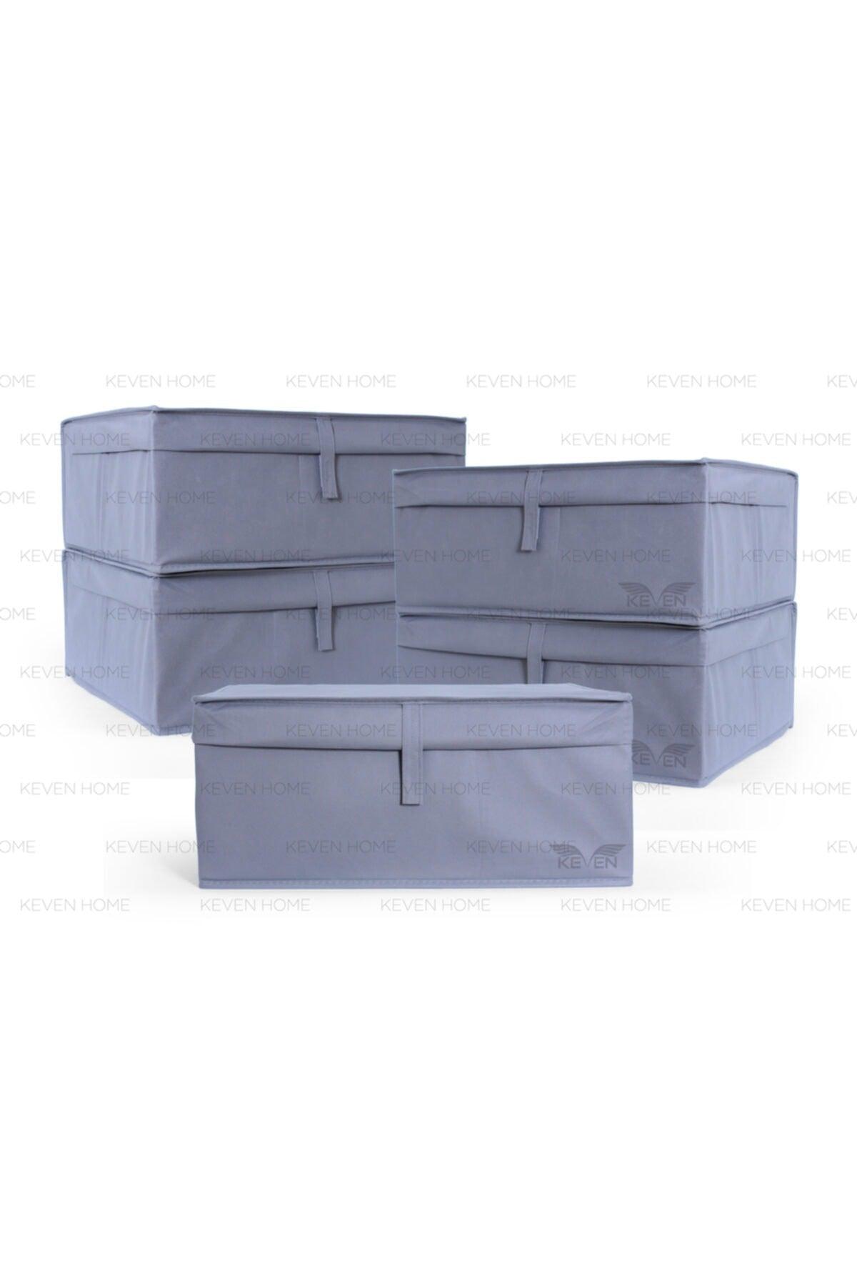 Organizer Organizer 5 Pcs Base Storage Storage Storage Organizer Storage Toy Box Under Bed Storage Bag Gray - Swordslife