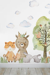 Jungle Animals Themed Wall Sticker Set - Swordslife