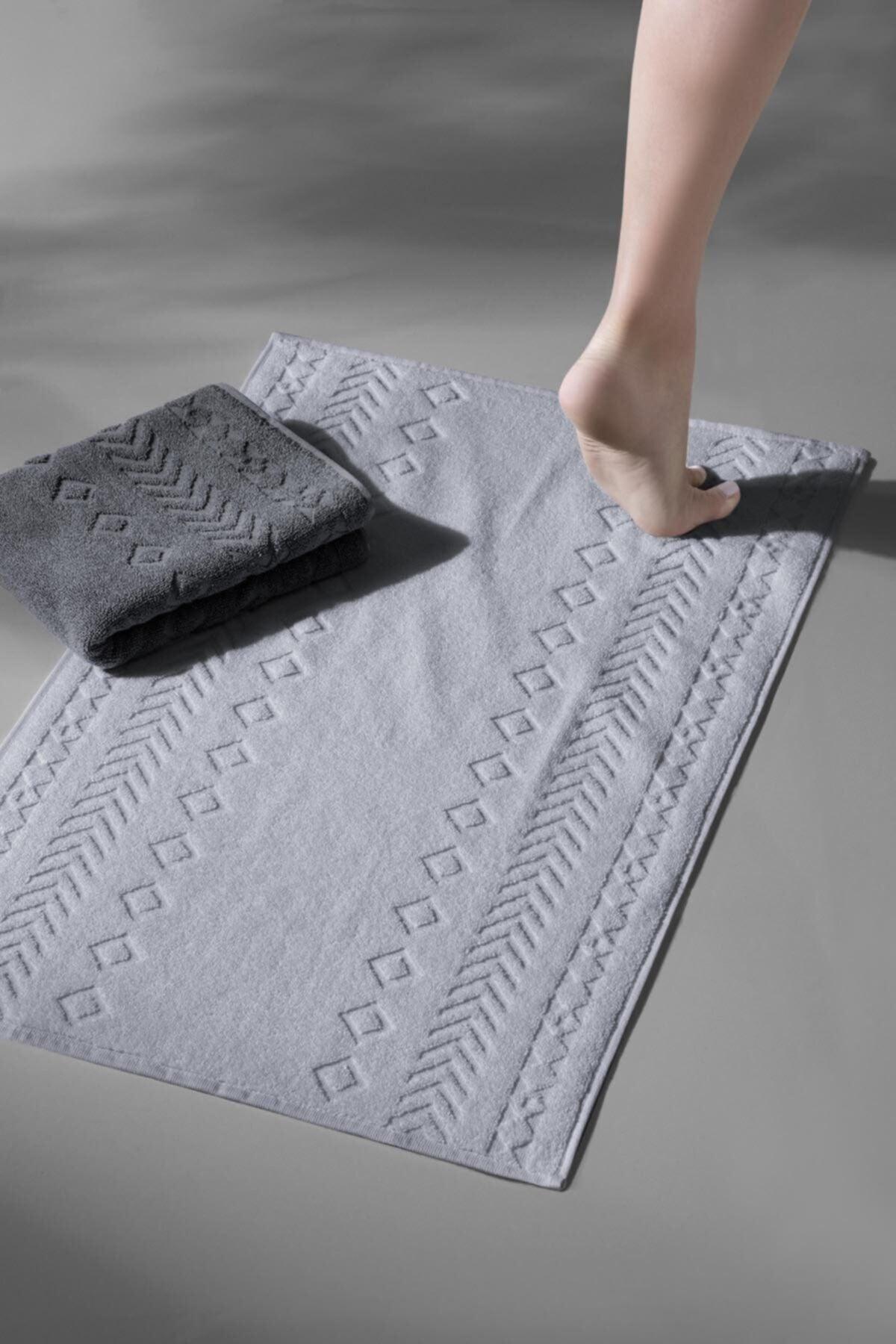 Oscuro Bathmat Space - Extra Soft, Modern 100% Cotton 50x75cm. Foot Towel / Bath Mat Set - Swordslife