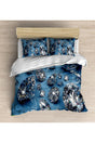 Osso Blue Diamonds 3d Patterned Double Duvet Cover Set - Swordslife