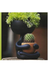 Sitting Buddha Concrete Flower Pot - Swordslife