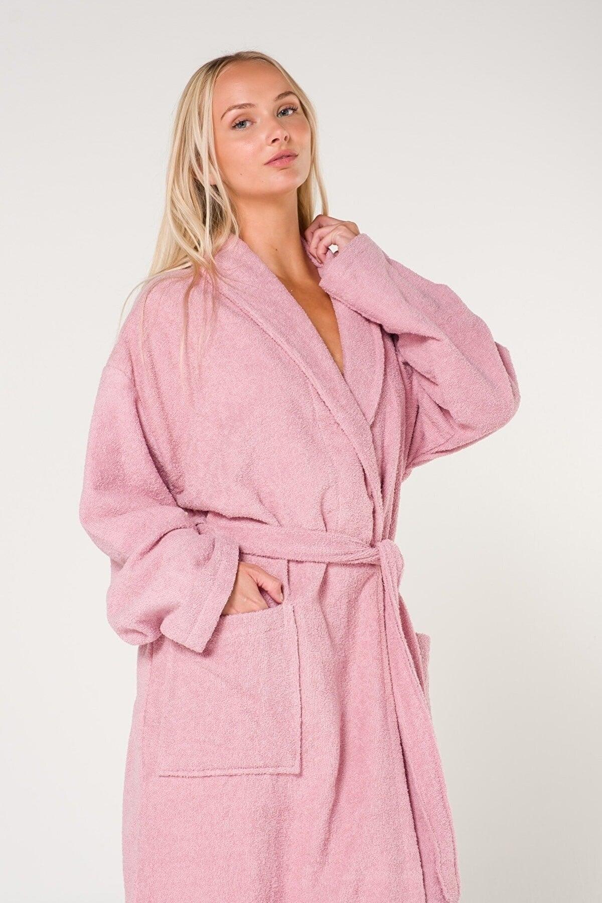 Oversized Plain And Cotton Shawl Collar Women