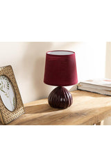 Palin Lampshade 12x12x24 Cm Dark Claret Red - Swordslife