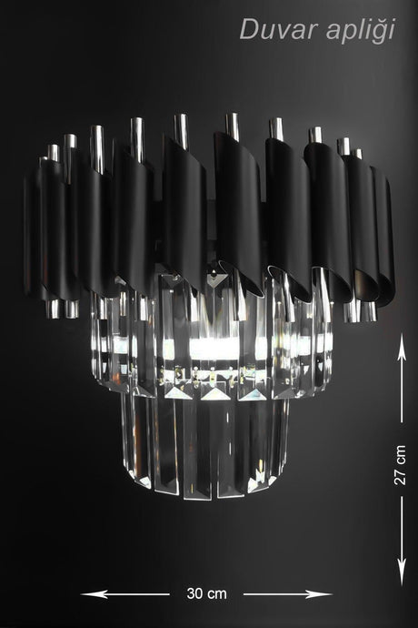 Palmira Crystal Stone Luxury Wall Sconce -