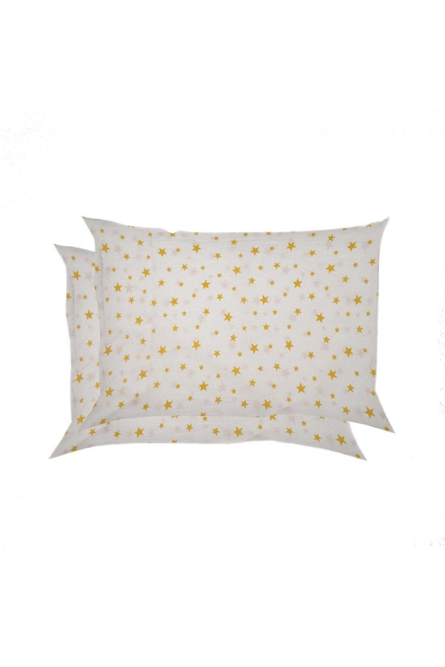 Cotton 2-pack 50x70cm Pillowcase - Yellow Stars - Swordslife