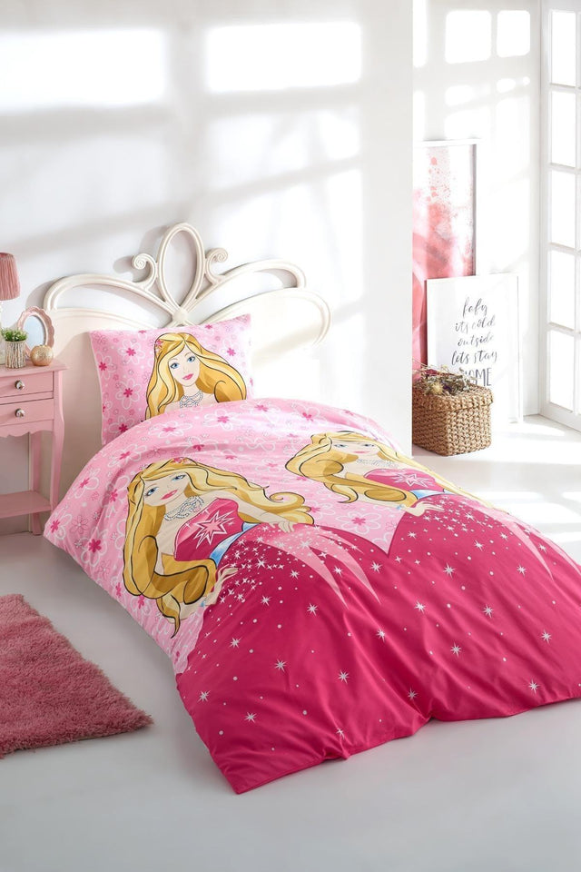 Cotton Sheet Elastic Single Duvet Cover Set Princess - Swordslife