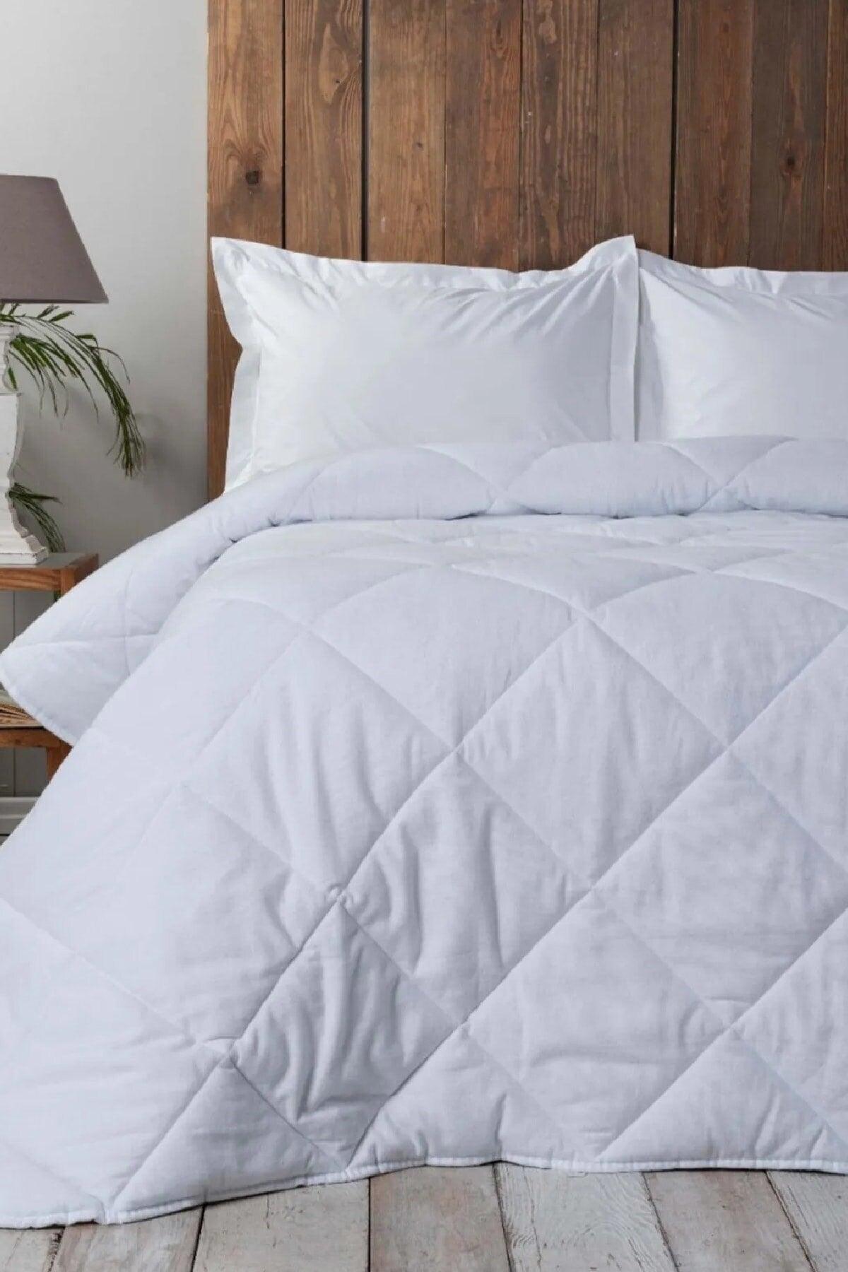 Cotton Flannel Double White Duvet Washable 195x215 Cm 10898 - Swordslife