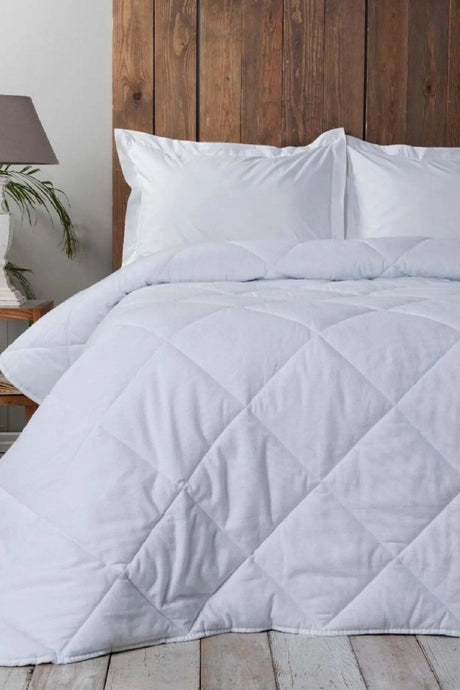 Cotton Flannel Double White Duvet Washable 195x215 Cm 10898 - Swordslife