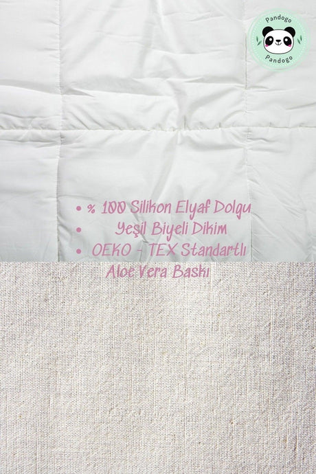 Cotton Quilt Double Aloe Vera Fabric And 2 Pillows - Swordslife