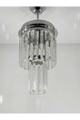 Pandora Crystal Stone Silver Single Two Tier Chandelier - Swordslife