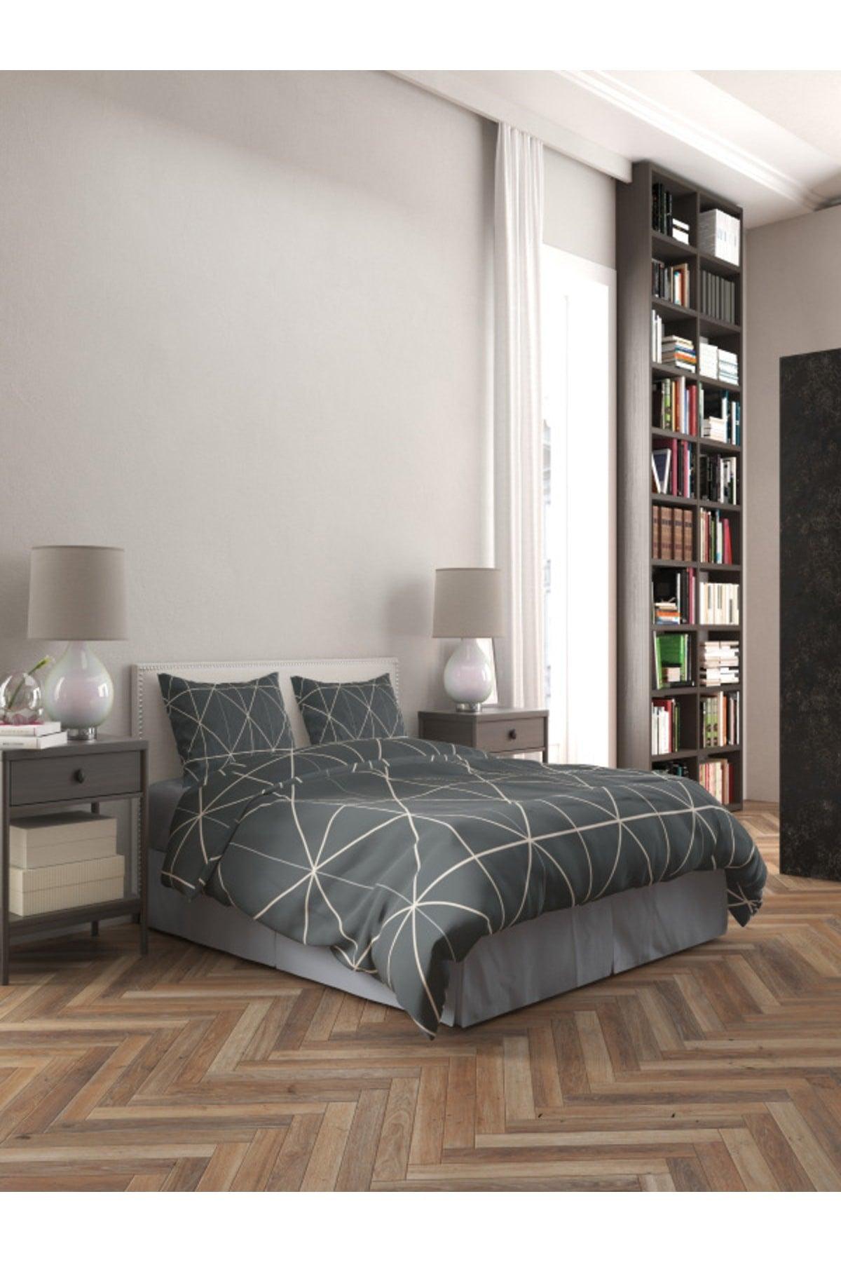 Pandora Duvet Cover Set Double 200*220-gray - Swordslife