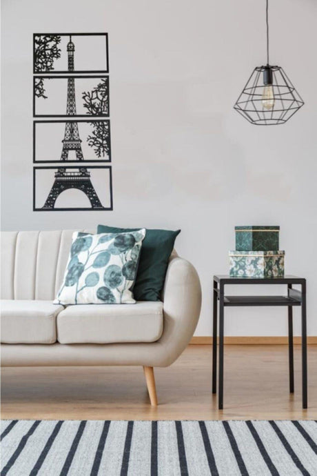 Paris Eiffel Tower Painting Wooden Decorative Wall Painting - Swordslife