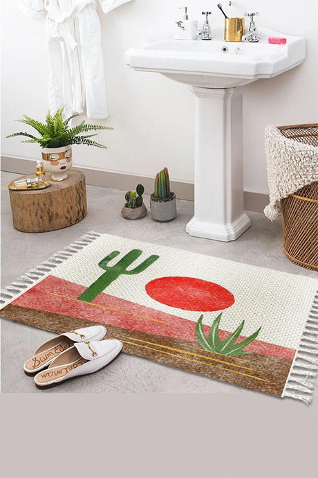 Patterned Washable Modern Single Bathroom