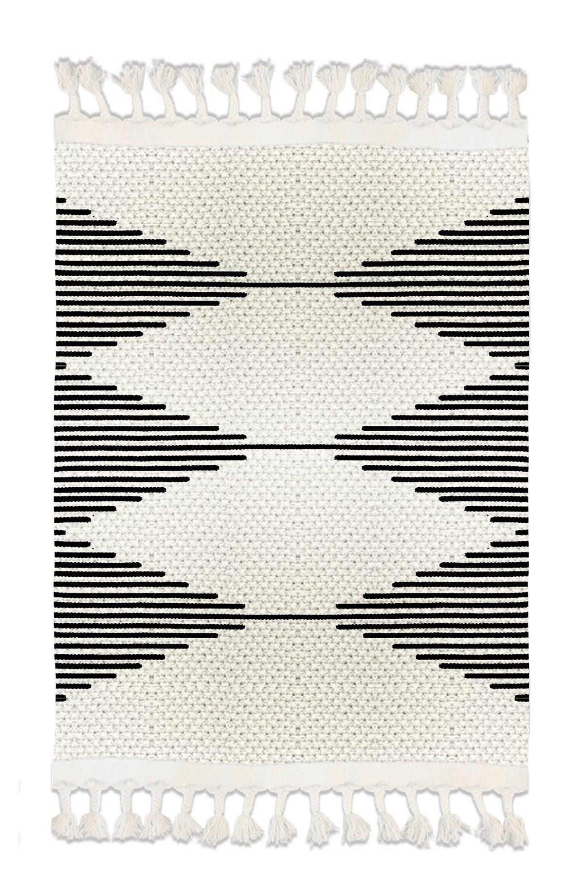 Patterned Washable Single Bath Mat Carpet Vintage Woven Rug 50x80cm Byns-04 - Swordslife