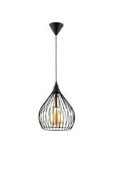 Pear Single Black Pendant Chandelier - Swordslife