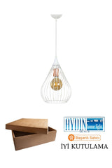 Pear Single White Pendant Chandelier - Swordslife