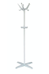 Pedestal Coat Rack Lux Coat Rack White