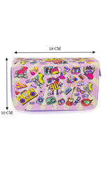 Pencil Case 90's Cute Three Compartment Vegan