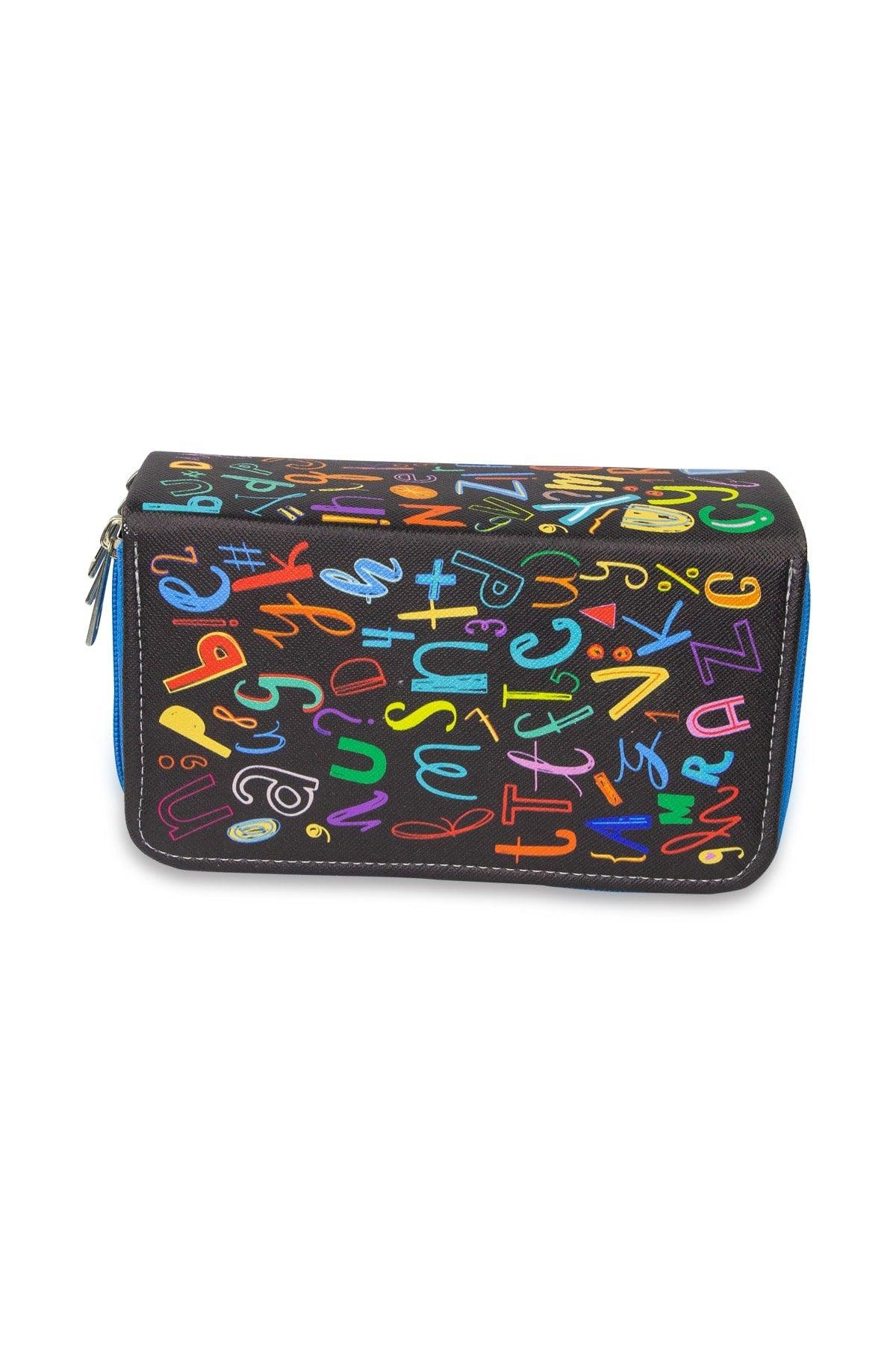 Pencil Case Alphabet Kawaii Pattern Orginazer Three