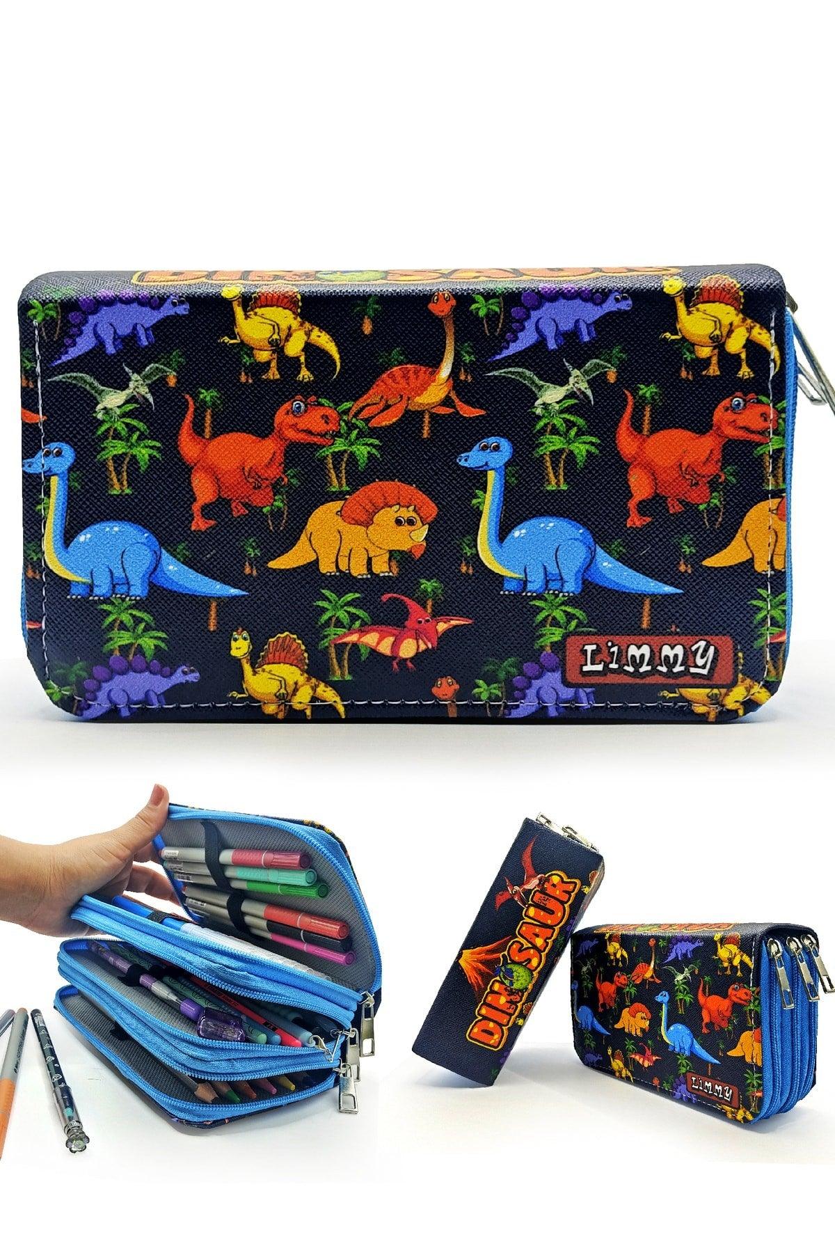 Pencil Case Dinosaur Kawai Dinosaur Pattern