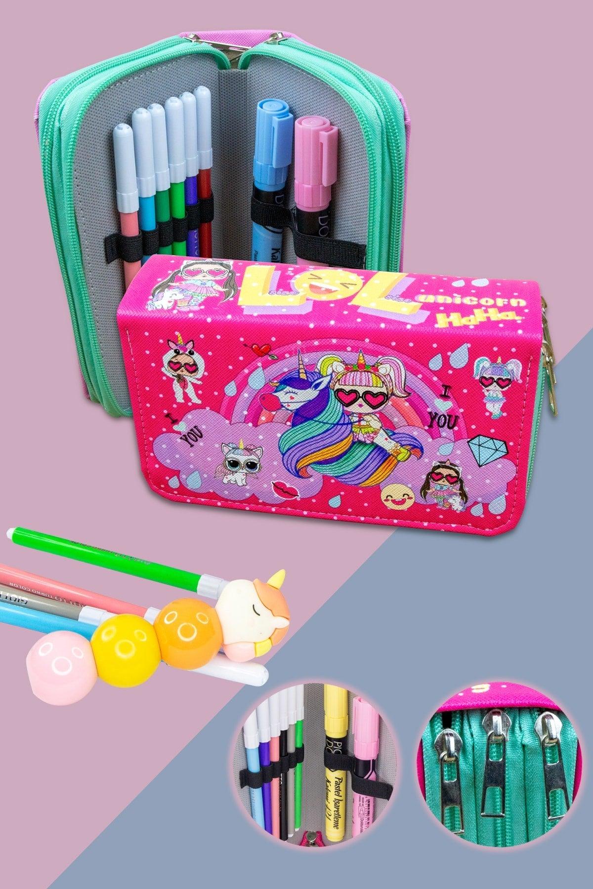 Pencil Case Lolcorn Kawaii Pattern Orginazer