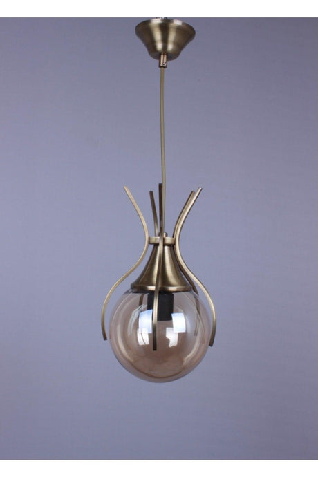 Claw Single Honey Glass Modern Chandelier - Swordslife