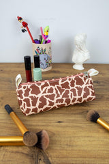 Pencil Case Giraffe Vegan Leather (PEN HOLDER AND