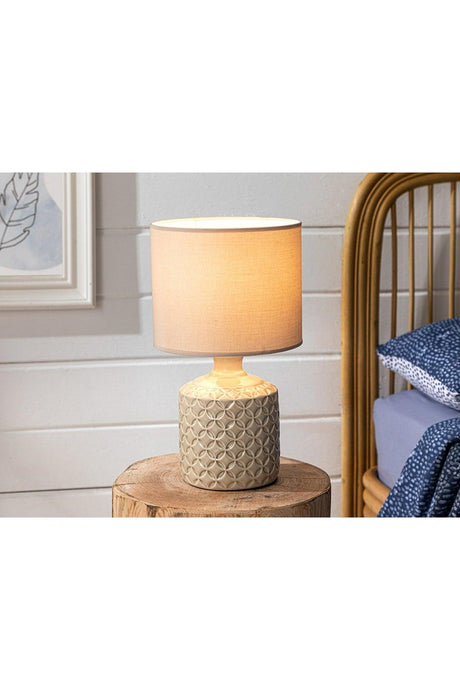 Pera Ceramic Lampshade 25x25x42 Cm Cream - Swordslife