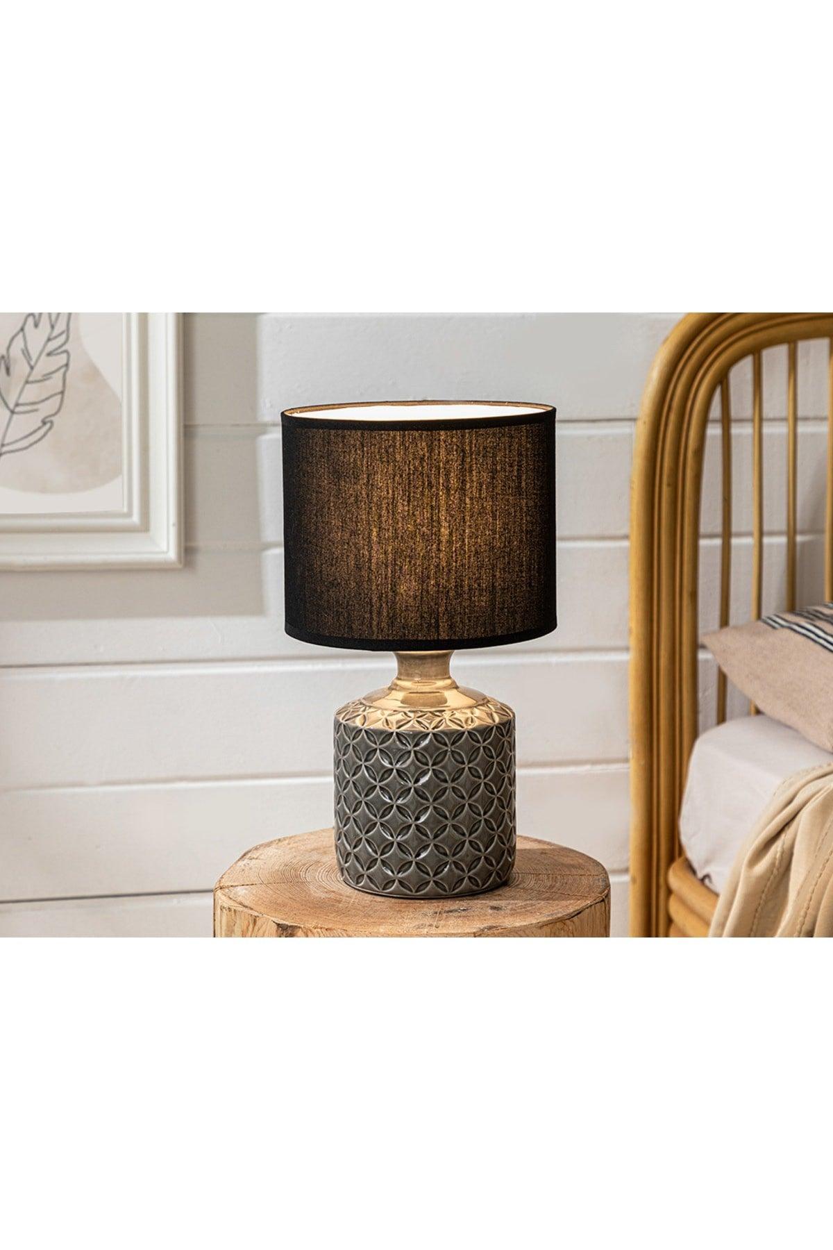 Pera Ceramic Lampshade 25x25x42 Cm Gray - Swordslife