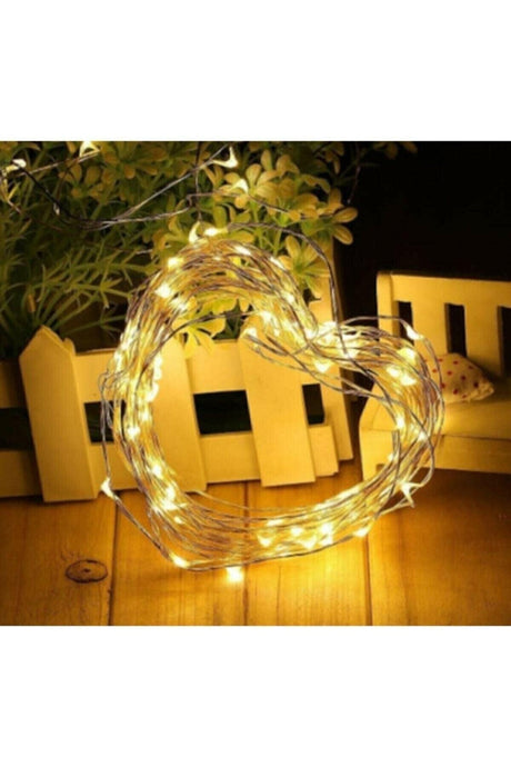 Fairy Led Battery 5 m 50 Led Ornamental Yellow Light - Swordslife