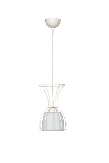 Perros Single Chandelier White Glass - Swordslife