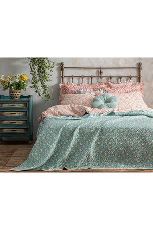 Petit Bouquet King Size Multi-Purpose Cover 240x220 cm Celedon - Swordslife