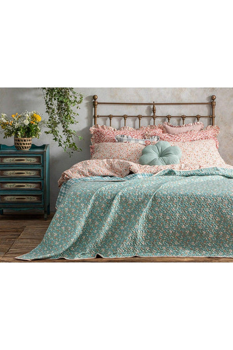 Petit Bouquet King Size Multi-Purpose Cover 240x220 cm Celedon - Swordslife