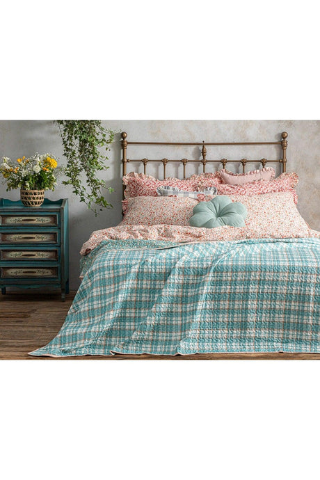 Petit Bouquet King Size Multi-Purpose Cover 240x220 cm Celedon - Swordslife