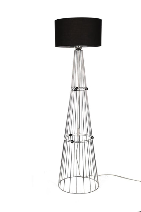 Philippine Floor Lamp Chrome Black Hat - Swordslife