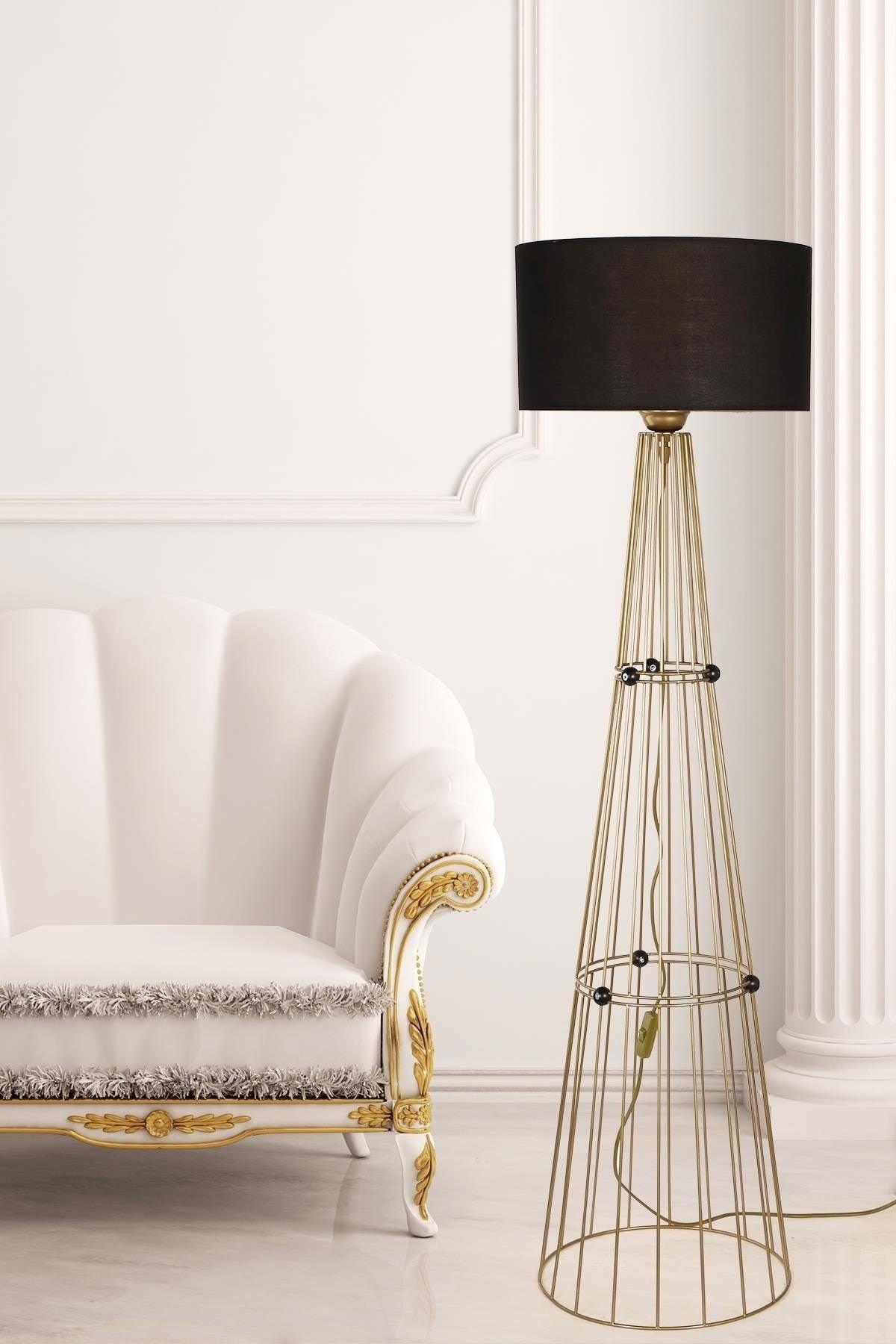 Philippine Floor Lamp Tumbled Black Hat