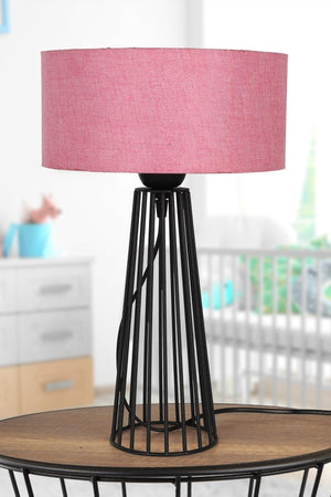 Philippine Table Lamp Black Pink Hat - Swordslife