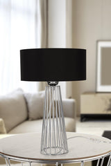 Philippine Table Lamp Chrome Black Hat - Swordslife