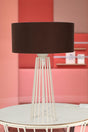 Philippine Table Lamp White Brown Hat - Swordslife