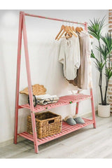 Pink Clothes Hanger With Two Shelves 148 X 106 Cm - Swordslife