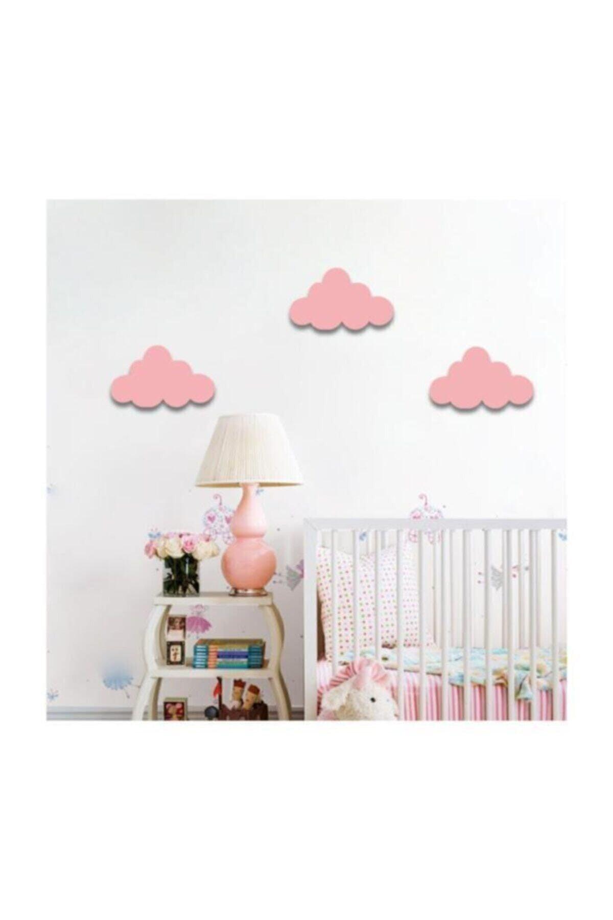 Pink Cloud 3 Piece Set Cloud Wall Decor Kids Room Ornament - Swordslife